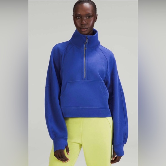 lululemon athletica Sweaters - Cobalt Blue Half-Zip Pullover Sweatshirt